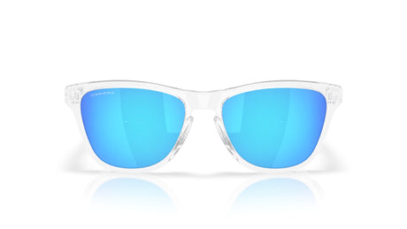 Oakley Frogskins (small) Polished Clear Prizm Sapphire voorzijde
