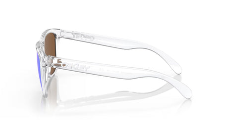 Oakley Frogskins Polished Clear Prizm Violet Iridium zijaanzicht