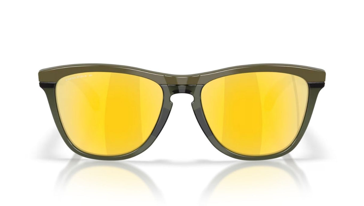 Oakley-Frogskins-Range-XL-Dark-Brush-Olive-Ink-Prizm-24K-Polarized-Voorzijde