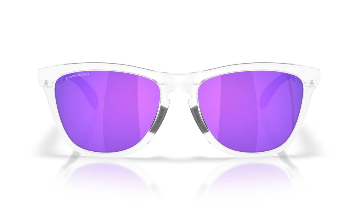 Oakley-Frogskins-Range-XL-Matte-Clear-Prizm-Violet-Vooraanzicht