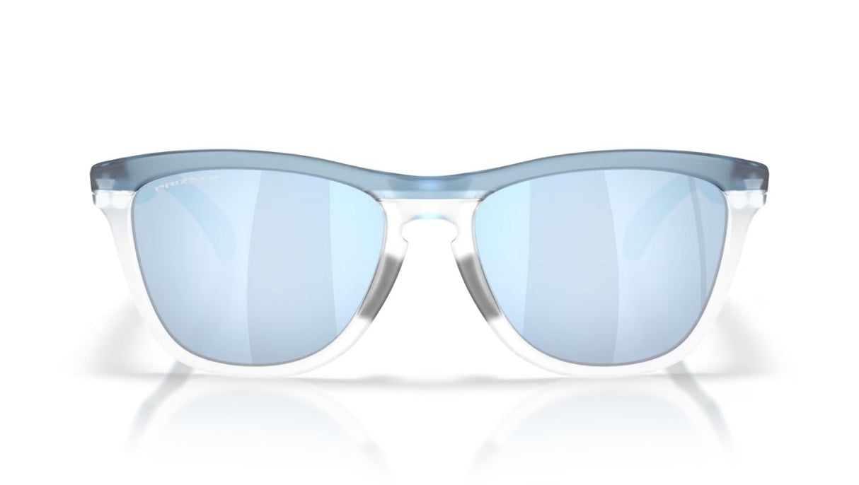 Oakley-Frogskins-Range-XL-Trans-Stonewash-Clear-Prizm-Deep-H2O-Polarized-Vooraanzicht
