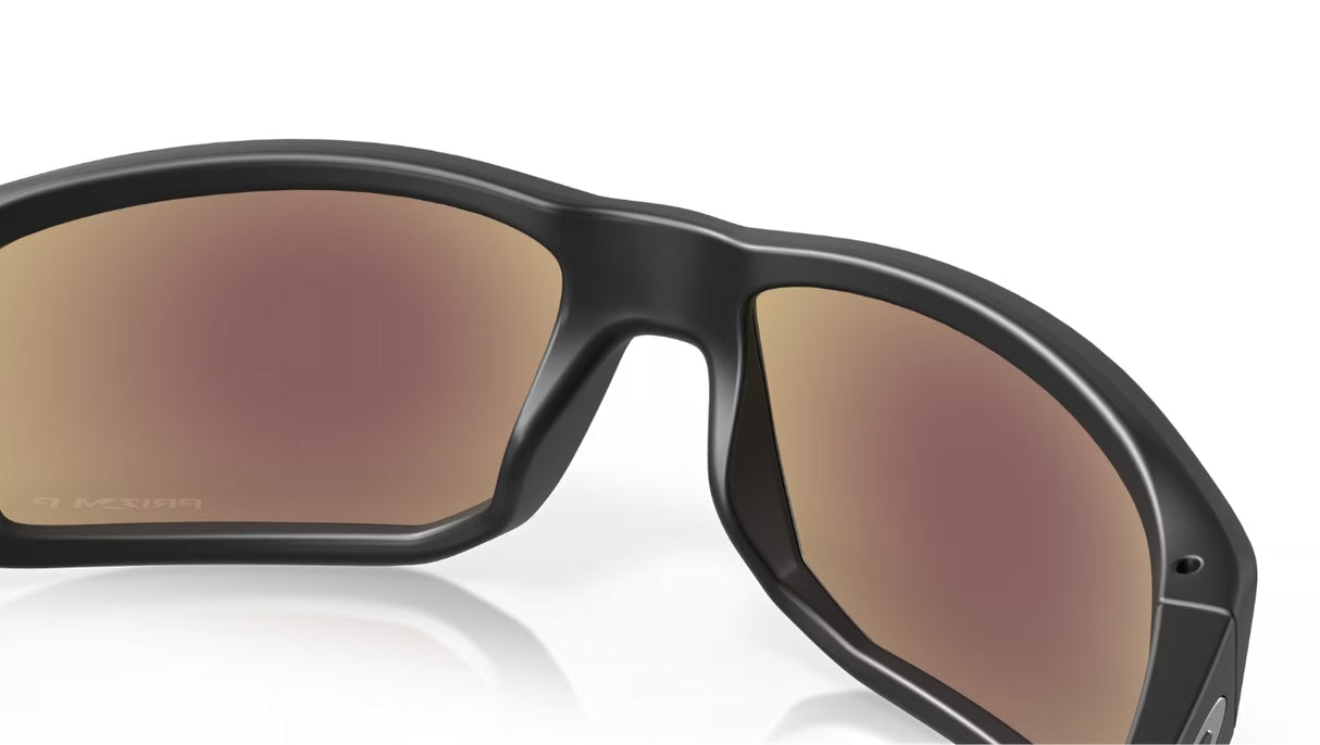 Oakley Gibston Matte Black/ Prizm Sapphire Polarized Achterkant 1