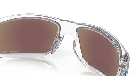 Oakley Gibston Polished Clear/ Prizm Sapphire Achterkant