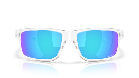 Oakley Gibston XL Clear/ Prizm Sapphire Polarized Voorkant