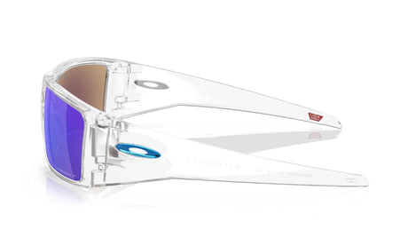 Oakley Heliostat Polished Clear/ Prizm Sapphire Polarized Zijkant