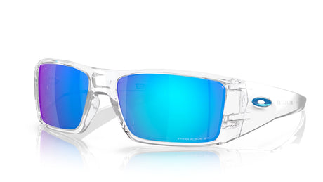 Oakley Heliostat Polished Clear Prizm Sapphire Polarized