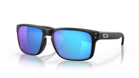 Oakley-Holbrook-Matte-Black-Prizm-Sapphire-Polarized-schuin