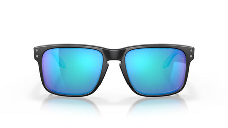 Oakley-Holbrook-Matte-Black-Prizm-Sapphire-Polarized-vooraanzicht