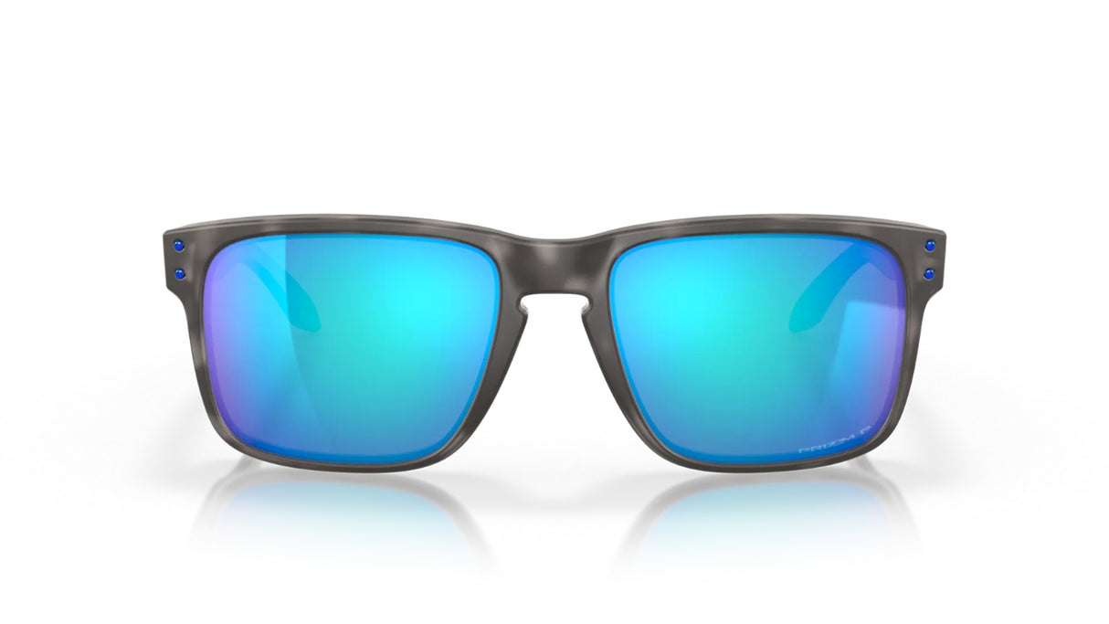 Oakley-Holbrook-Matte-Black-Tortoise-Prizm-Sapphire-Polarized-vooraanzijde