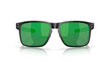 Oakley Holbrook Metal Matte Black / Jade Iridium voorzijde