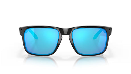 Oakley-Holbrook-Polished-Black-Prizm-Sapphire-Iridium-vooraanzijde