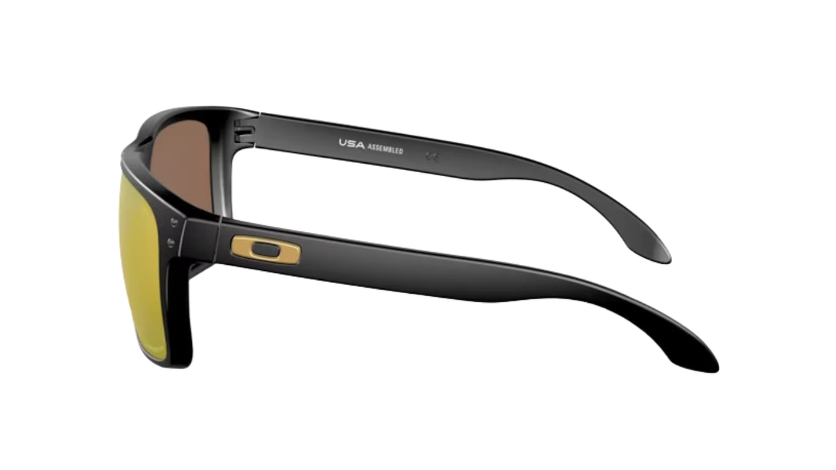 Oakley Holbrook XL Matte Black/ Prizm 24K Polarized Zijkant