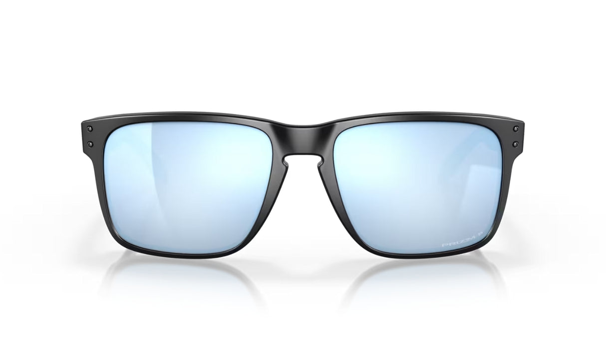 Oakley Holbrook XL Matte Black Prizm Deep H2O Polarized voorzijde