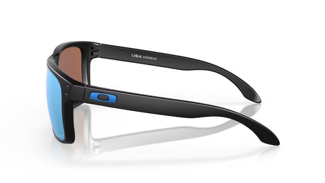 Oakley Holbrook XL Matte Black Prizm Deep H2O Polarized zijaanzicht