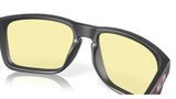 Oakley Holbrook XL Matte Carbon Prizm Gaming achterzijde schuin