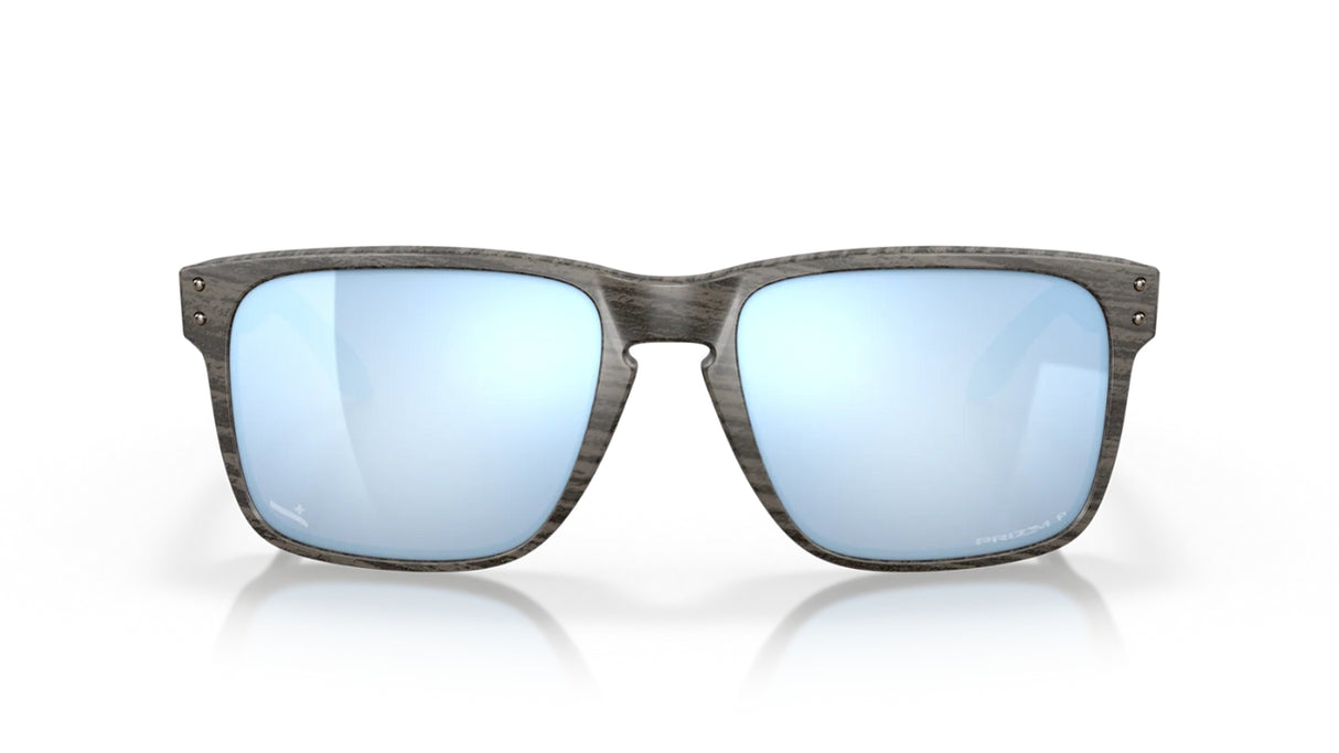 Oakley Holbrook XL Woodgrain Prizm Deep Water Polarized voorzijde