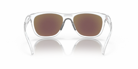 Oakley Leadline Polished Clear Prizm Sapphire Polarized achterzijde