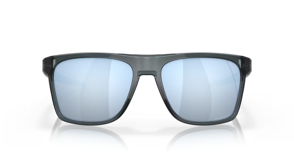 Oakley Leffingwell Crystal Black Prizm Deep Blue Water Polarized voorzijde