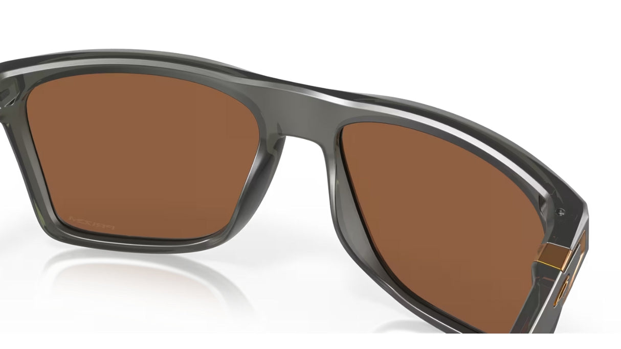 Oakley Leffingwell Matte Grey Smoke Prizm Tungsten achterzijde nabij