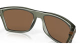 Oakley Leffingwell Matte Olive Ink Prizm Bronze achterzijde nabij