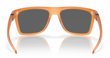 Oakley Leffingwell Matte Transparent Ginger Prizm Black Polarized achterzijde