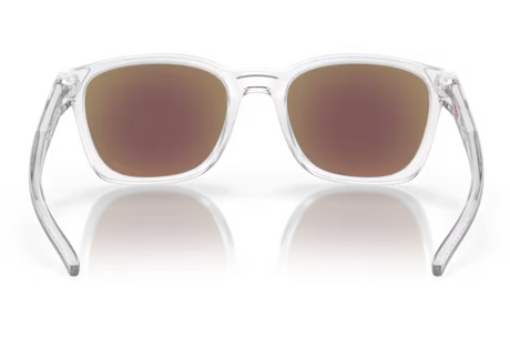 Oakley Ojector Polished Clear Prizm Sapphire achterzijde 