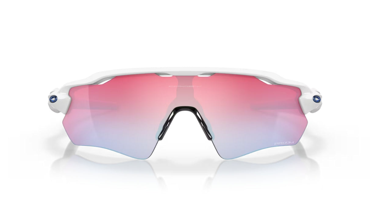 Oakley Radar EV Path Polished White/ Prizm Snow Sapphire vooraanzicht