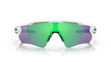 Oakley Radar EV Path Team Colors Polished White/ Prizm Jade vooraanzicht