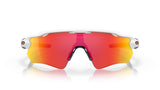 Oakley Radar EV Path Team Colors Polished White/ Prizm Ruby vooraanzicht