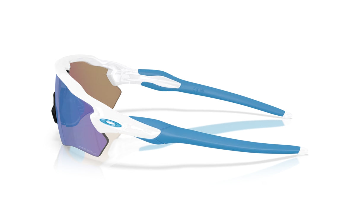 Oakley Radar EV S Path Polished White Prizm Sapphire zijaanzicht