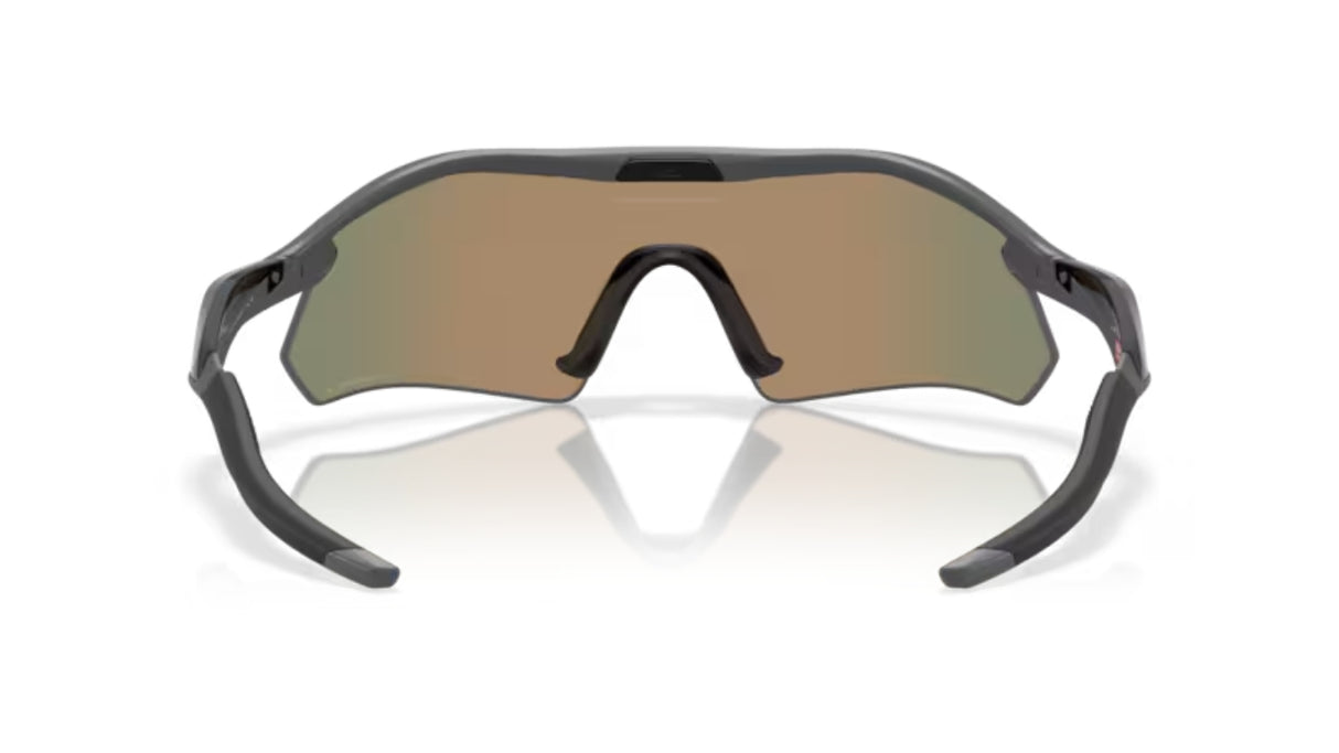 Oakley Radar Plate Matte Carbon / Prizm Ruby achterkant