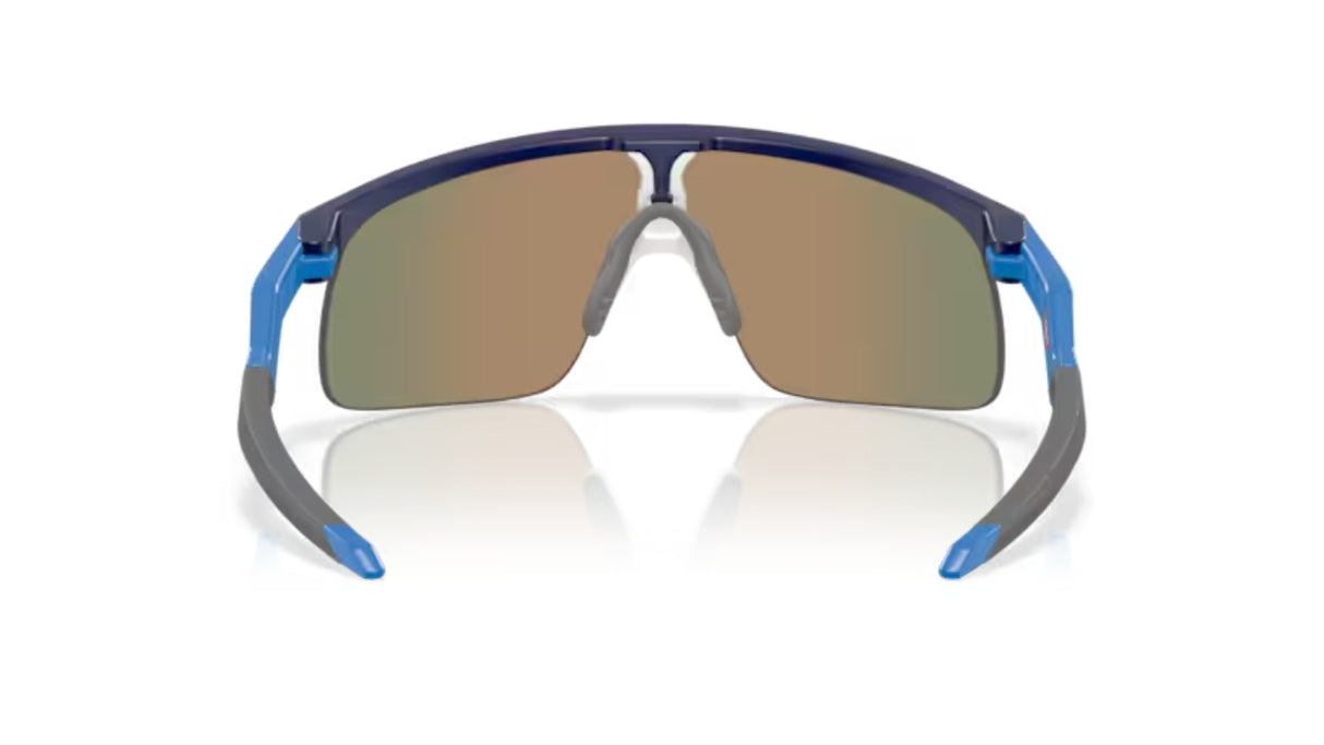 Oakley Resistor Matte Navy / Prizm Ruby achterzijde