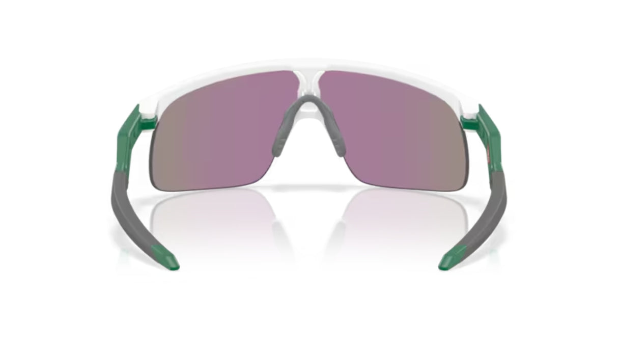 Oakley Resistor Matte White / Prizm Jade achterkant