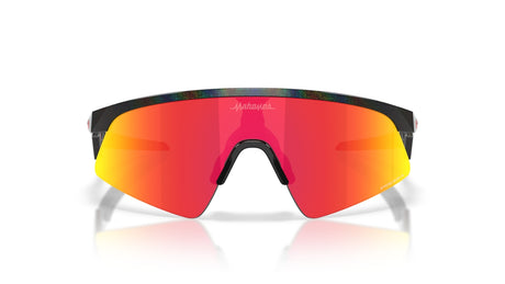 Oakley Resistor Sweep Patrick Mahomes II Dark Galaxy Prizm Ruby Voorzijde