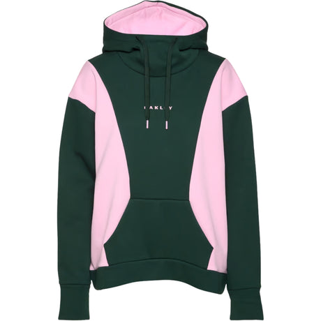 Oakley Rosy Rc Fleece Hoodie/ Hunter Green Pink Flower