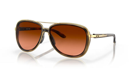 Oakley Split Time Brown Tortoise Gold Prizm Brown Gradient