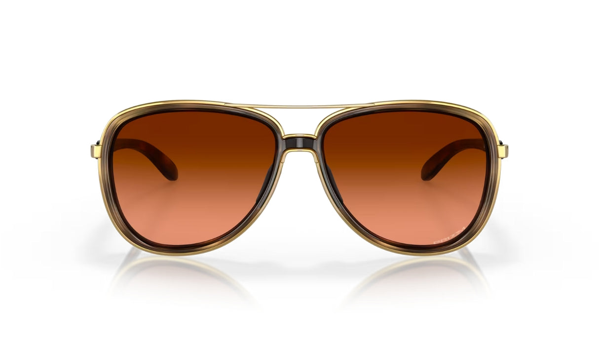 Oakley Split Time Brown Tortoise Gold Prizm Brown Gradient Glazen voorzijde