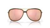 Oakley Split Time Brown Tortoise Gold Prizm Rose Gold Polarized voorzijde