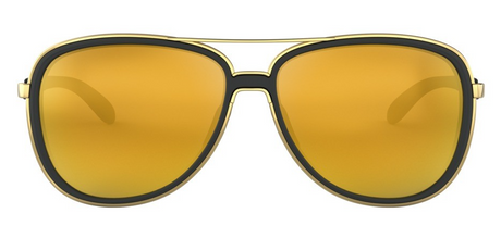 Oakley Split Time Matte Black 24K Iridium voorzijde