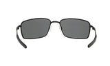 Oakley Square Wire Matte Black Black Iridium Polarized achterzijde