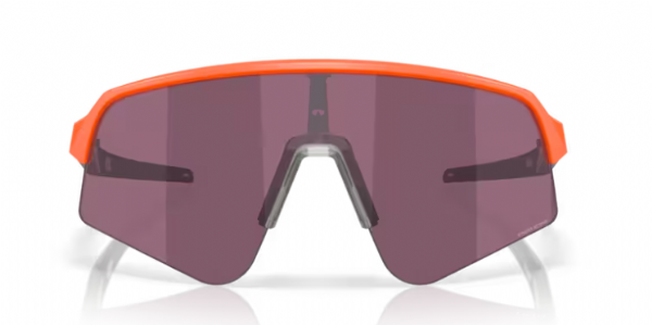 Oakley Sutro Lite Sweep sportbril in Matte Neon Orange met Prizm Road Black lens, ideaal voor wielrenners en buitensporters.