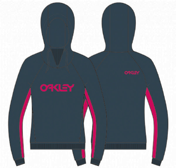 Oakley-TNP-Womens-DWR-Fleece-Hoody-Pond-Blue