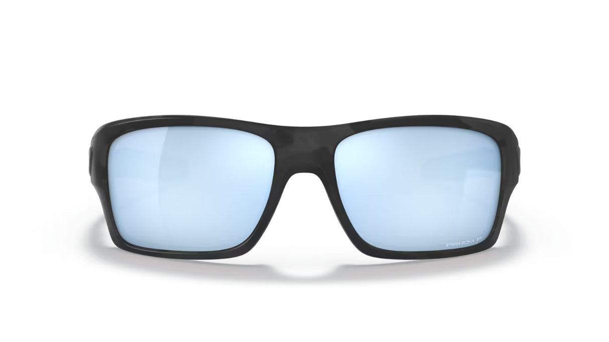 Oakley Turbine Matte Black Camo Prizm Deep H2O Polarized voorzijde