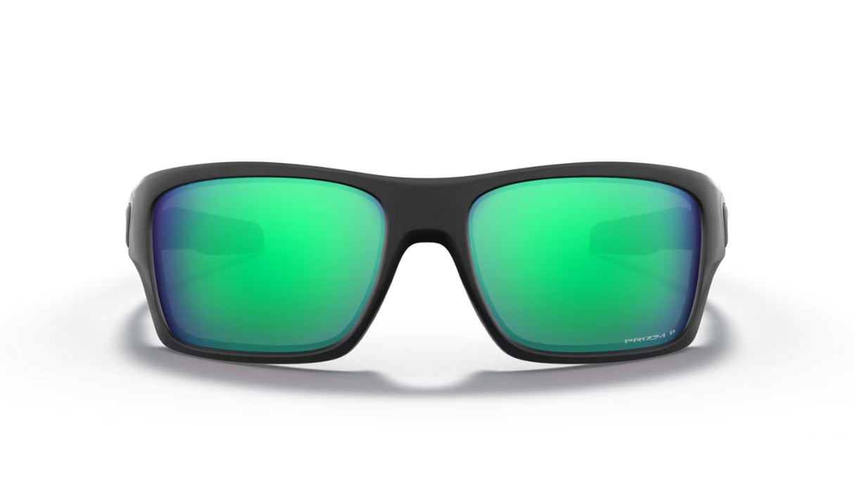 Oakley Turbine Matte Black Prizm Jade Polarized voorzijde