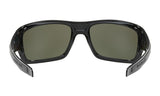 Oakley Turbine Polished Black Prizm Black Polarized achterzijde