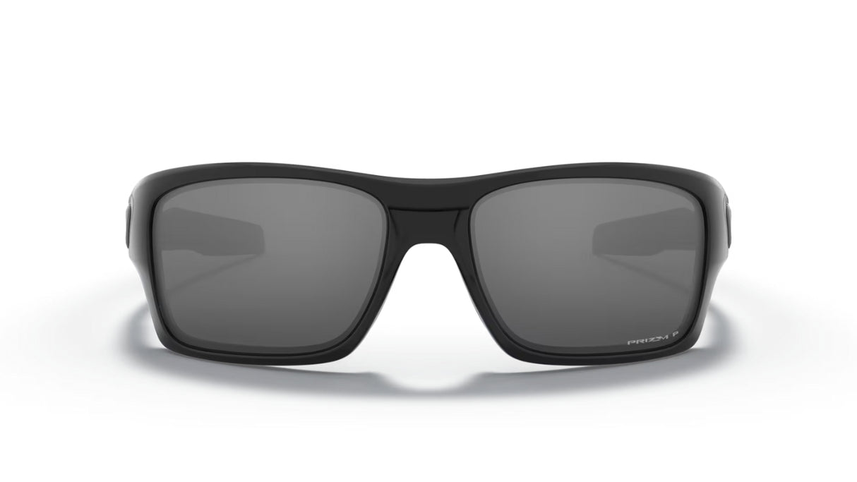 Oakley Turbine Polished Black Prizm Black Polarized voorzijde