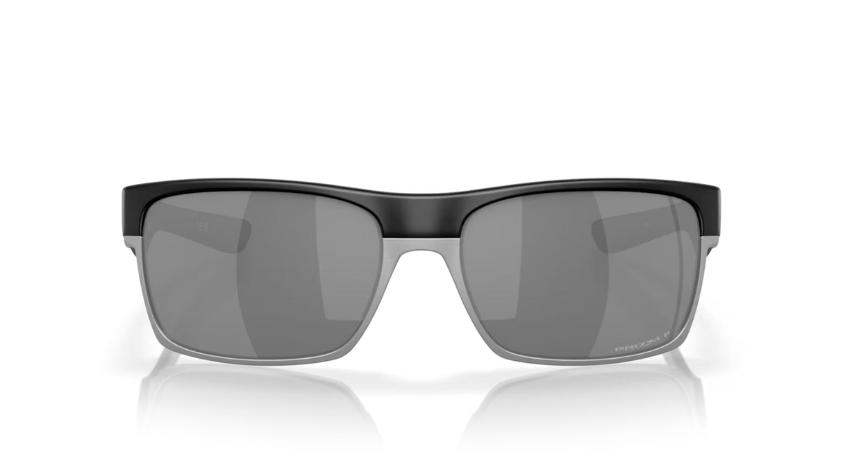 Oakley TwoFace Matte Black Prizm Black Polarized voorzijde