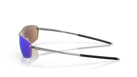 Oakley Whisker Satin Chrome Prizm Sapphire Polarized zijaanzicht