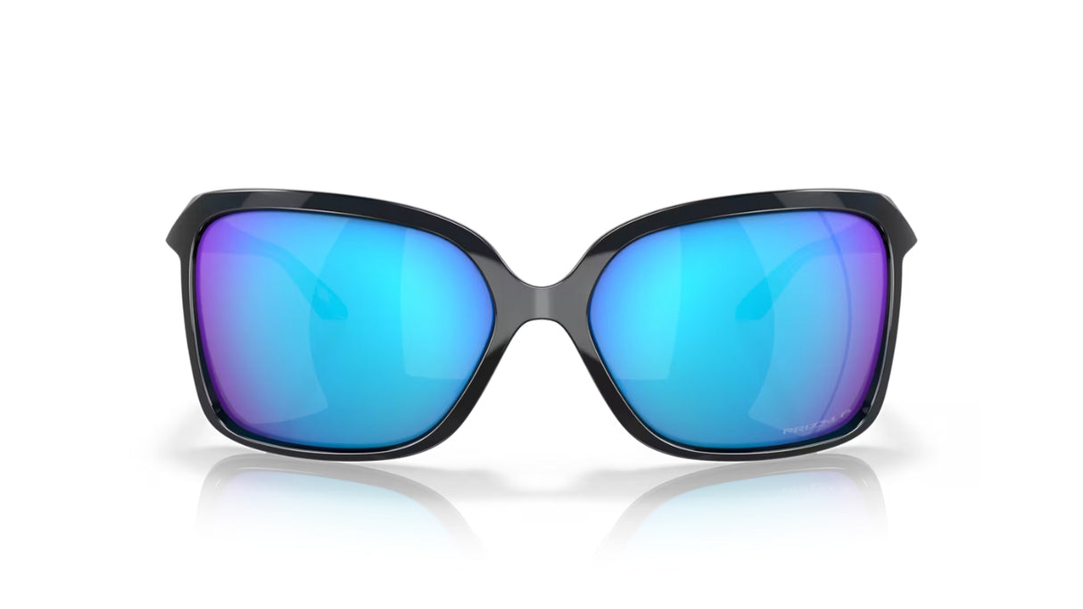 Oakley Wildrye Polished Transparent Poseidon Prizm Sapphire Polarized voorzijde