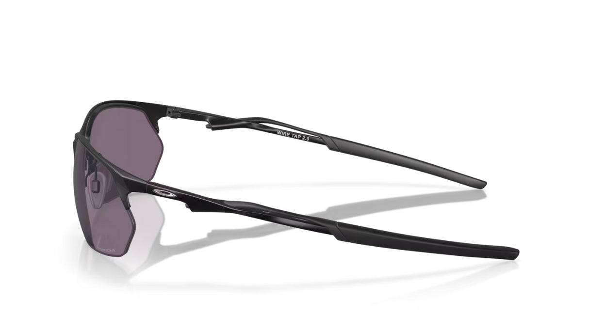 Oakley Wire Tap 2.0 Satin Black Prizm Grey zijaanzicht